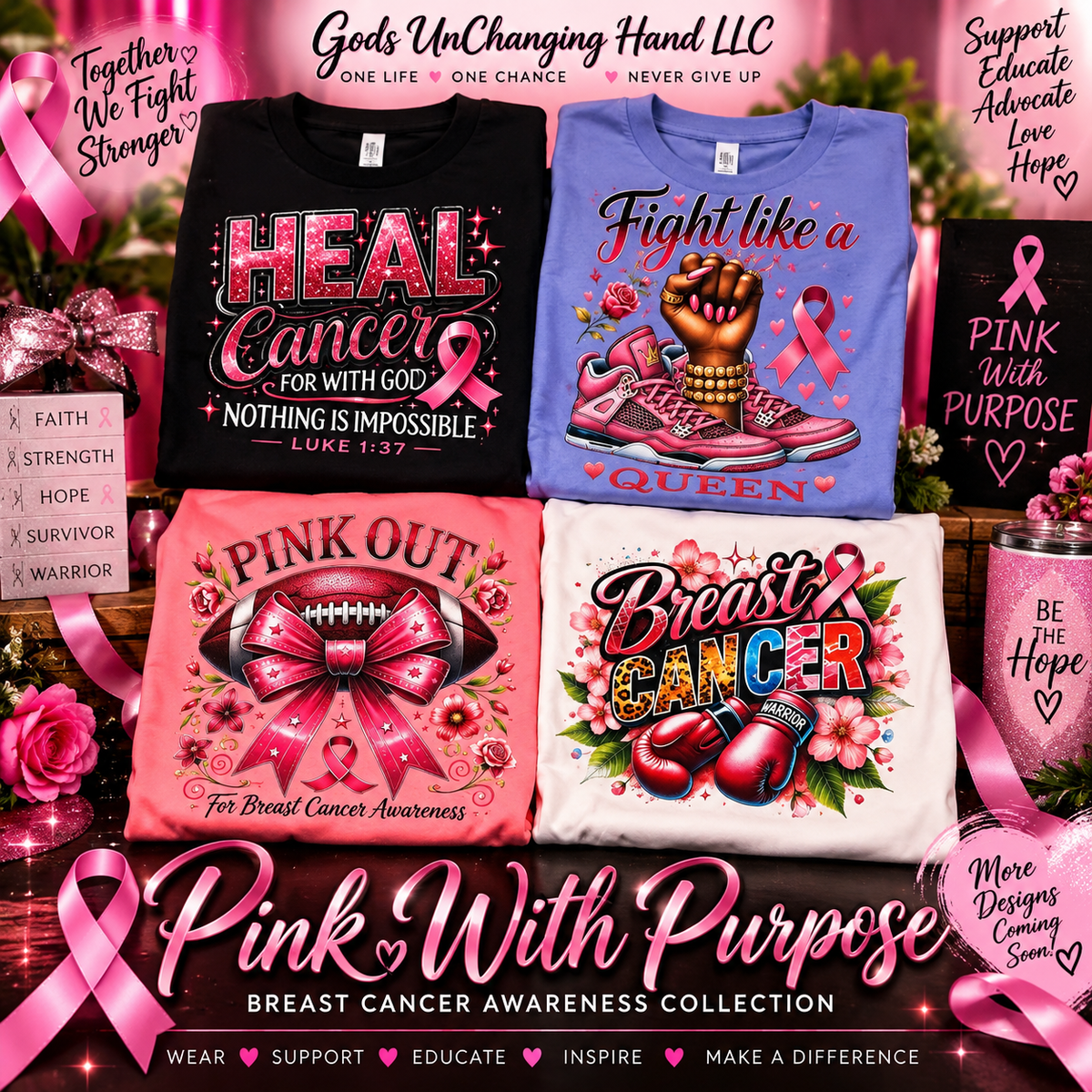 Pink With Purpose 🎀 | Breast Cancer Awareness Collection