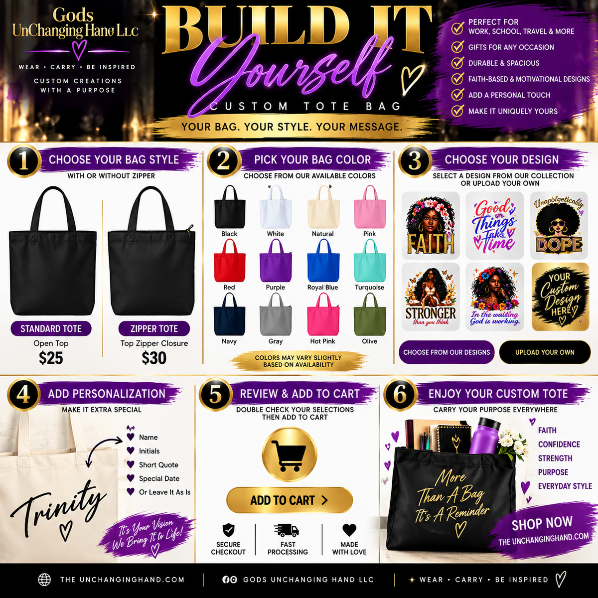 Inspirational Tote Collection