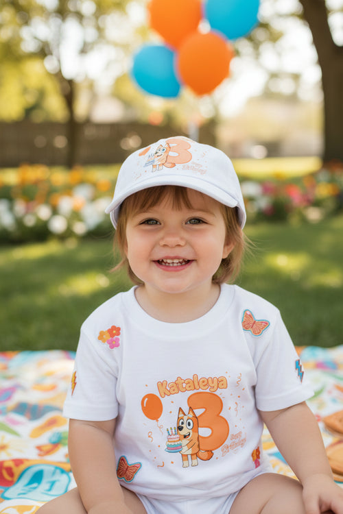 5T Toddler Custom Made to Order Tee & Hat Set