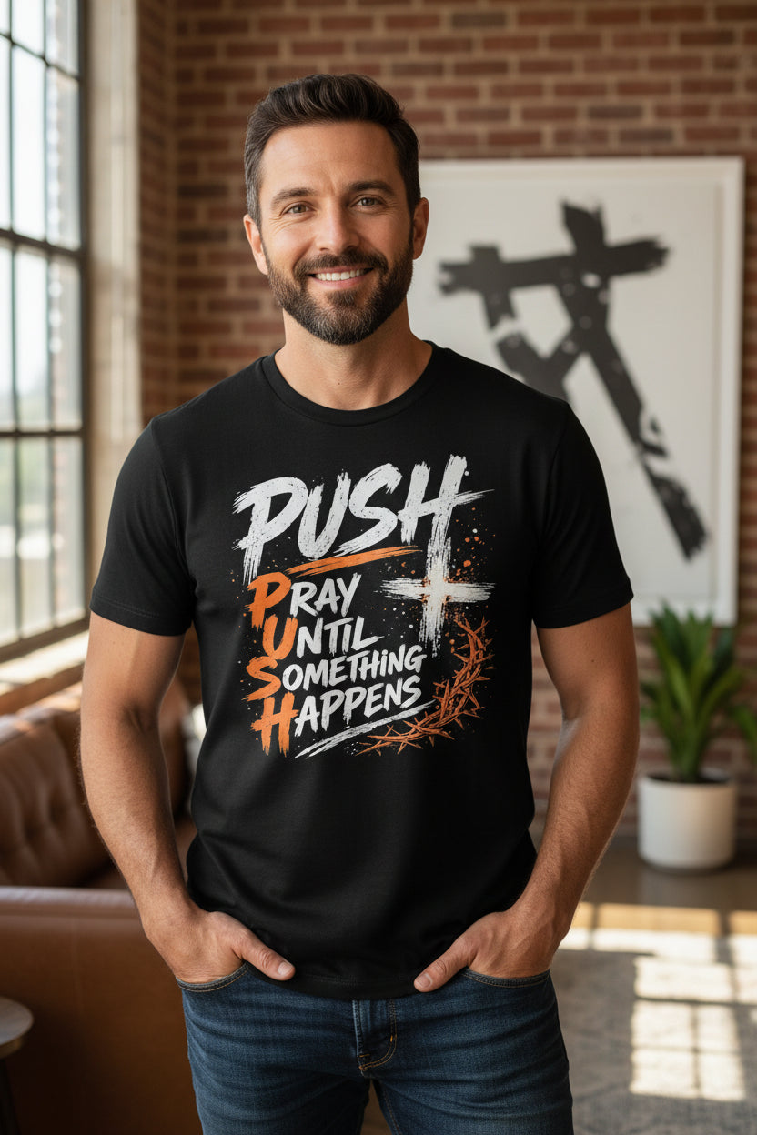 PUSH - Pray Until Something Happens Unisex T-Shirt
