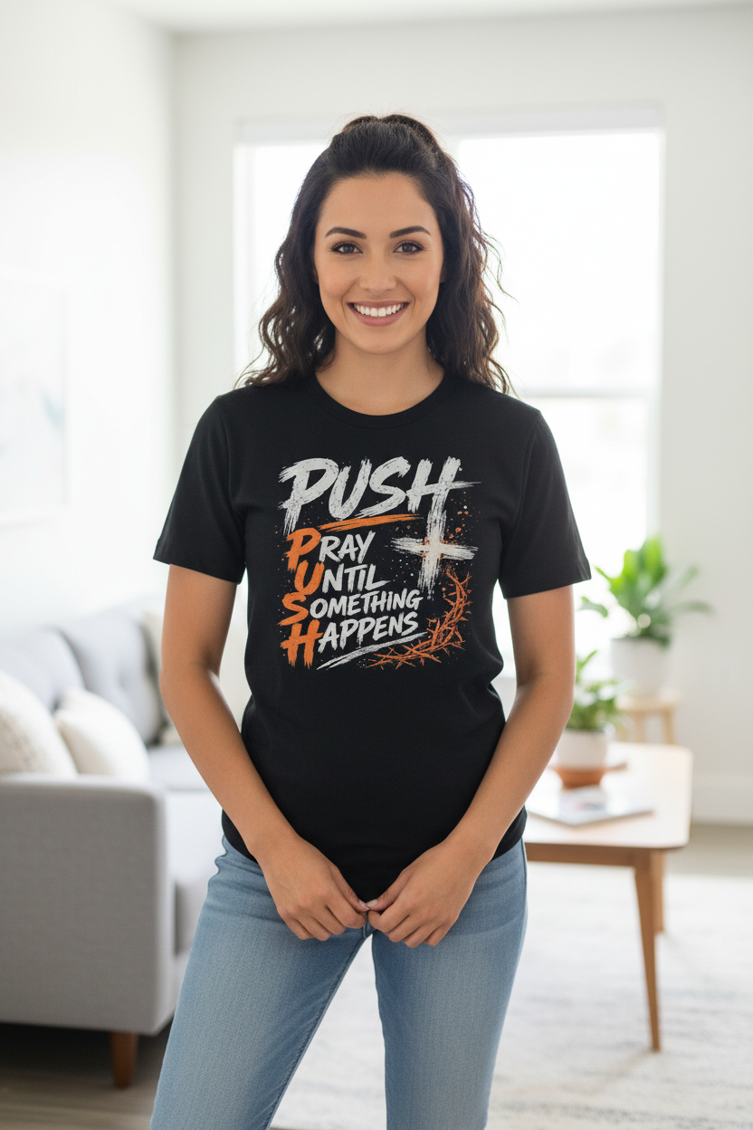 PUSH - Pray Until Something Happens Unisex T-Shirt