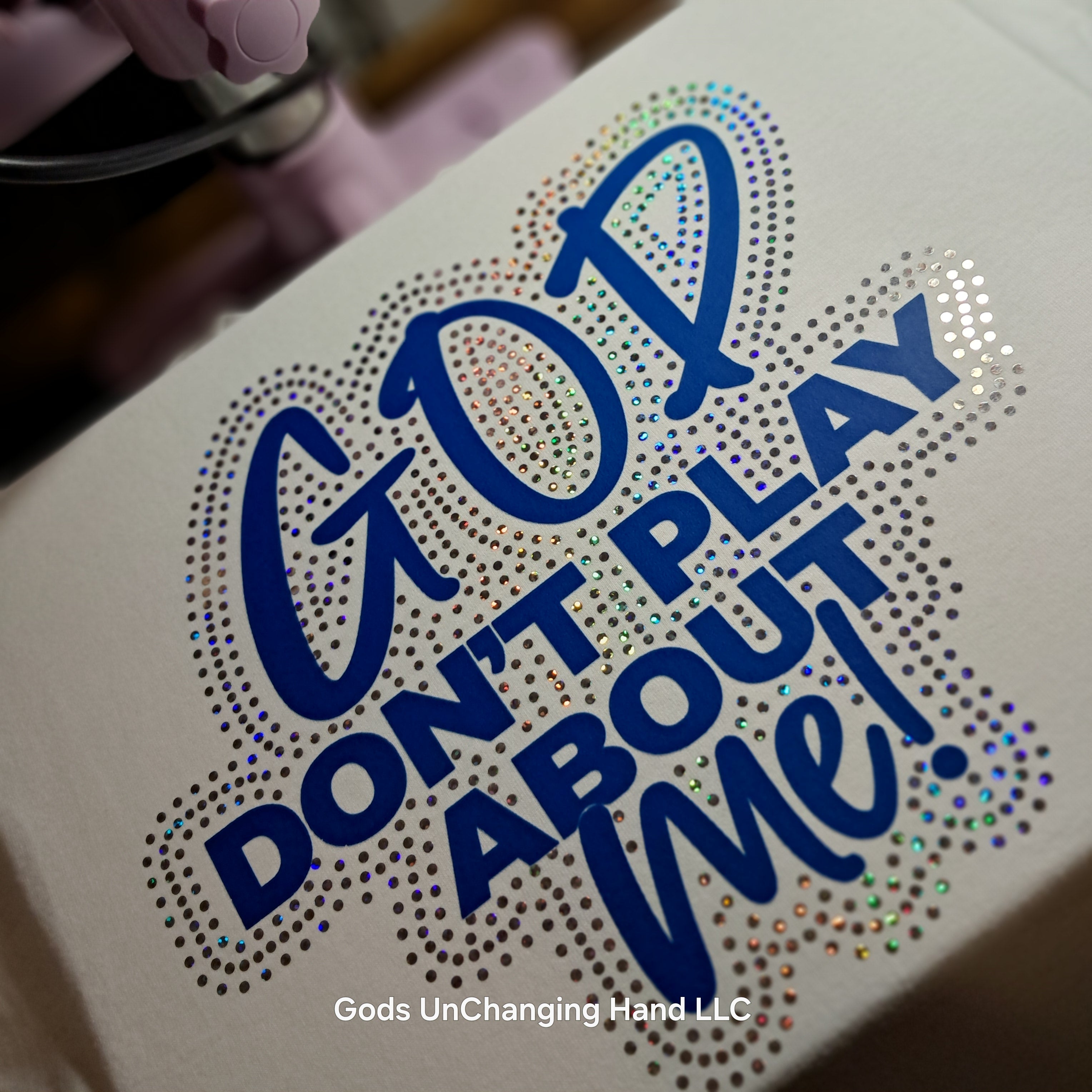 God Don't Play About Me - 2-in-1 Spangle + DTF Transfer Unisex T-Shirt