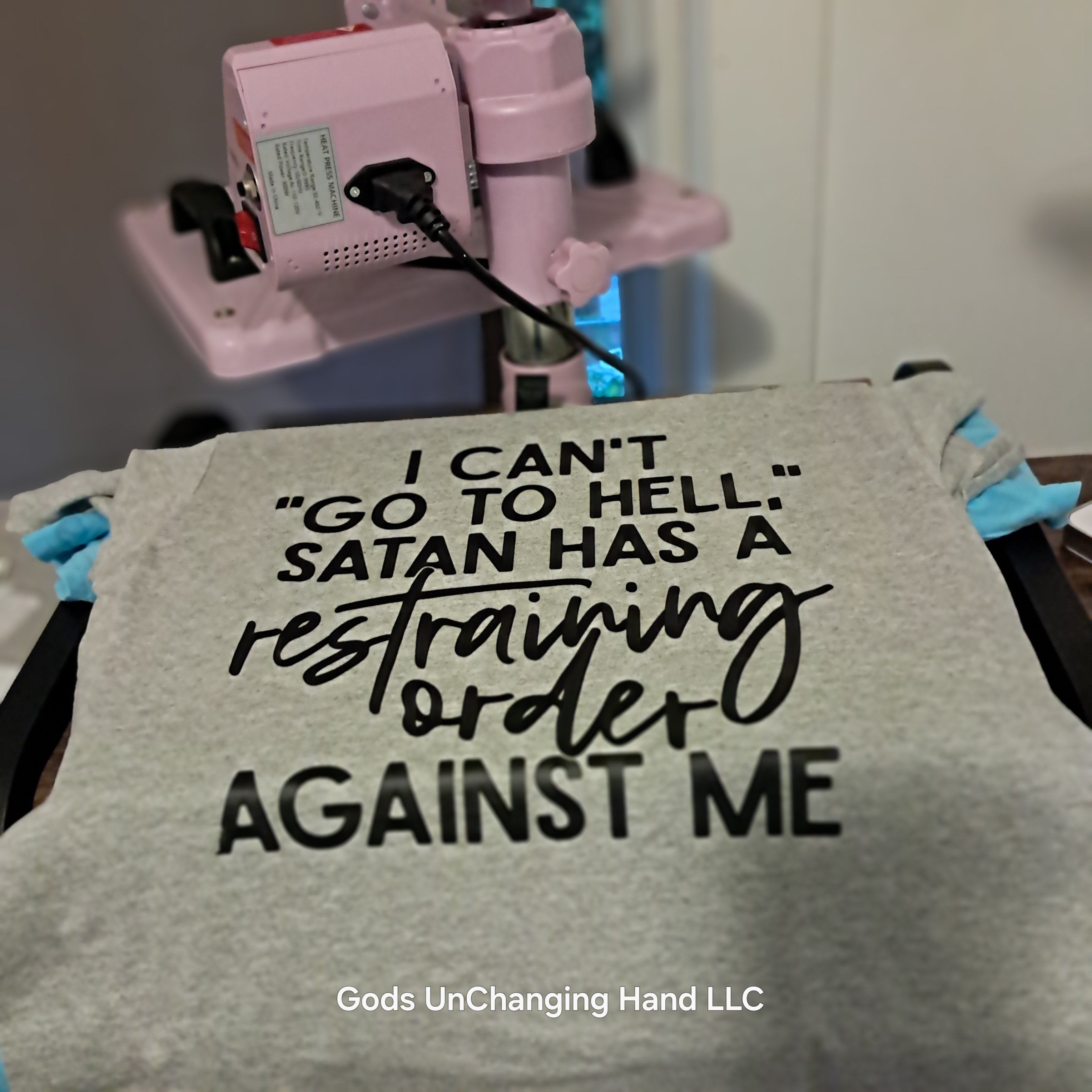 Satan Has a Restraining Order Against Me T-Shirt