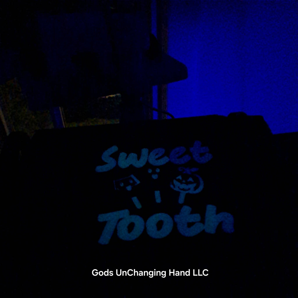 Sweet Tooth Glow-in-the-Dark Tee – Child's Unisex Black Tee