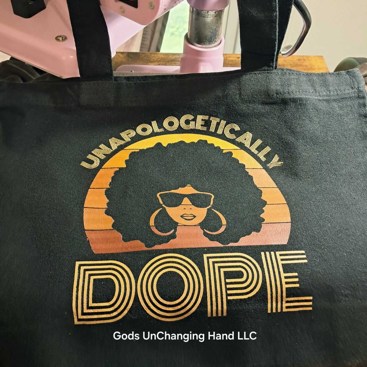 Unapologetically Dope Zipper Tote