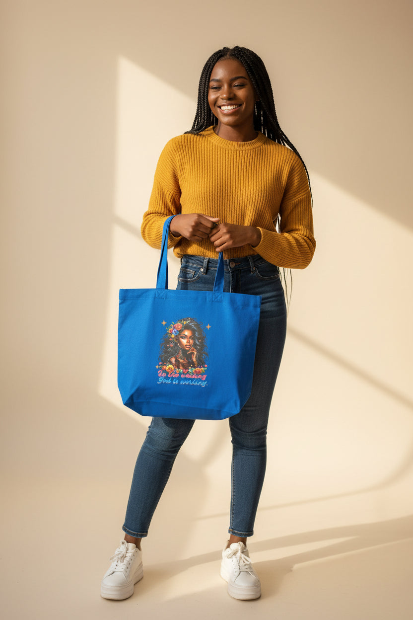 In the Waiting God Is Working Tote