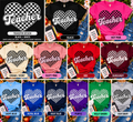 Teacher Checkered Heart T-Shirt