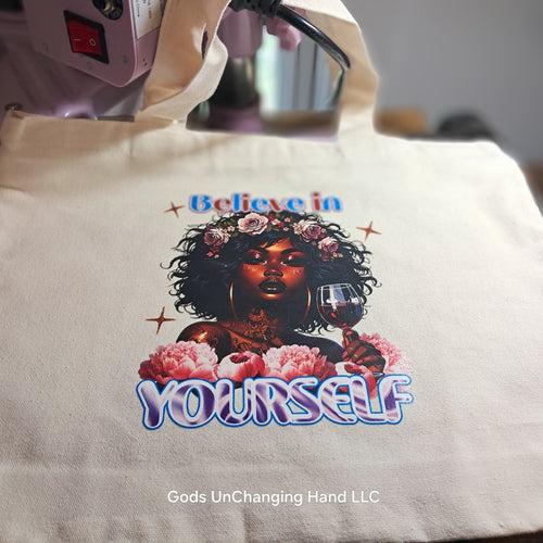 Believe in Yourself Zipper Tote