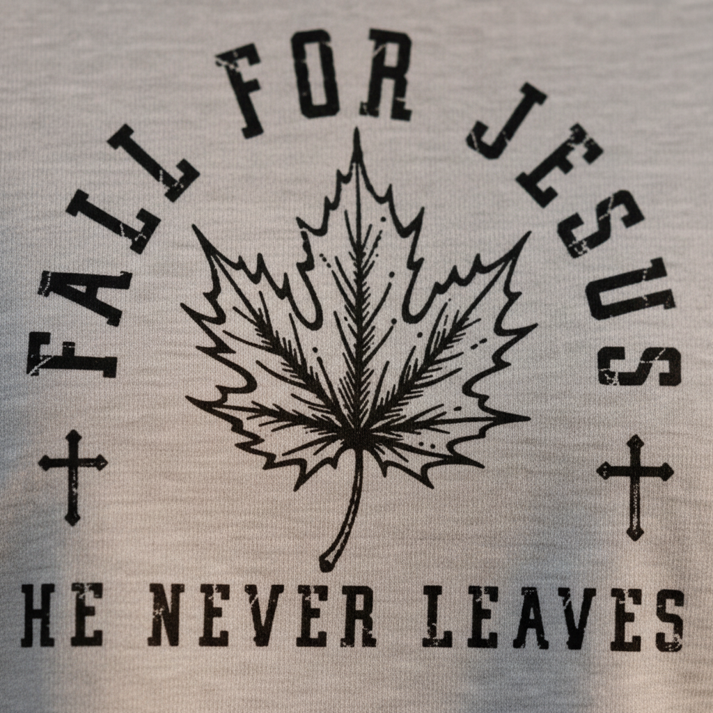 Fall For Jesus — Print Detail