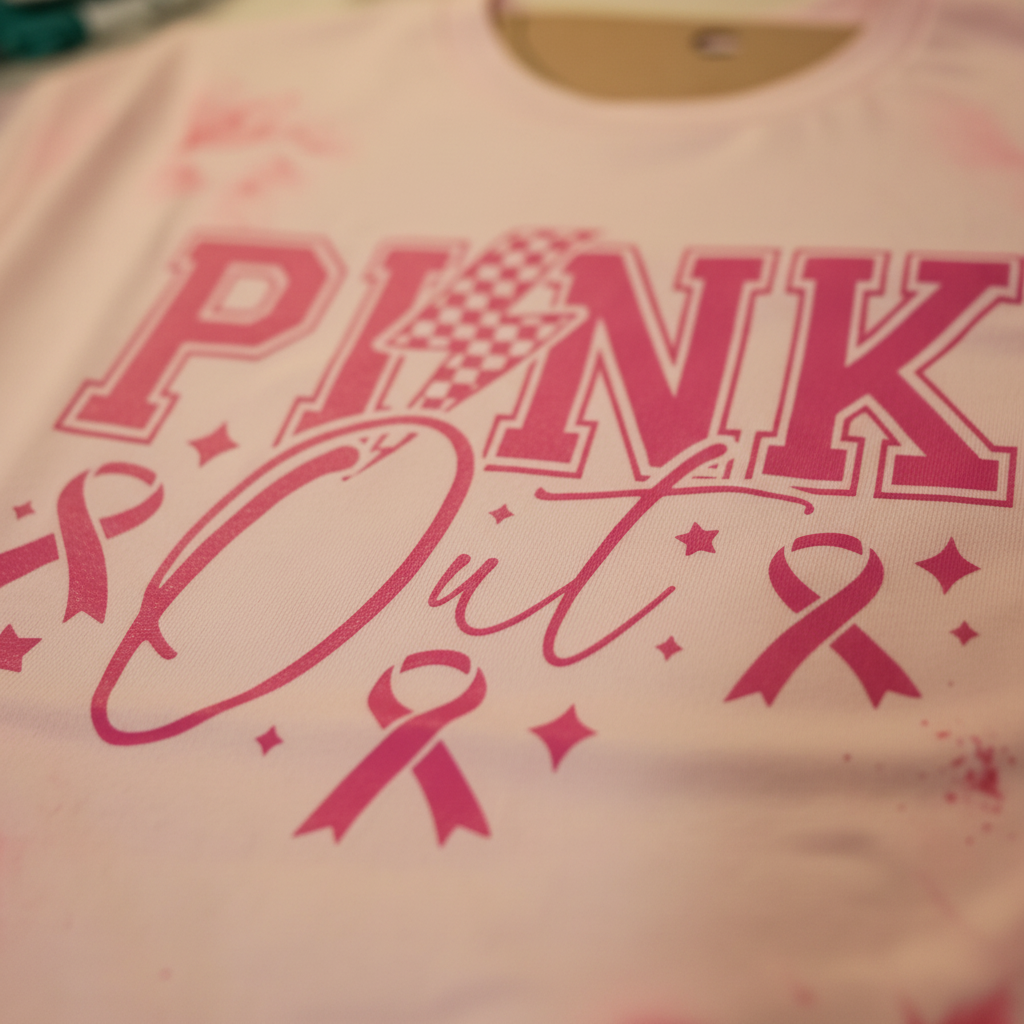 Pink Out — Close-Up Print Detail
