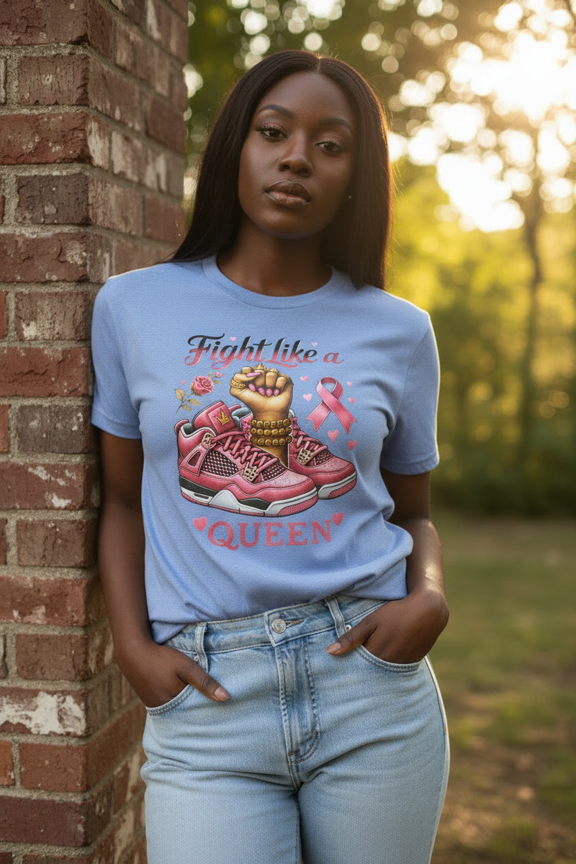 Fight Like a Queen | Breast Cancer Awareness Tee