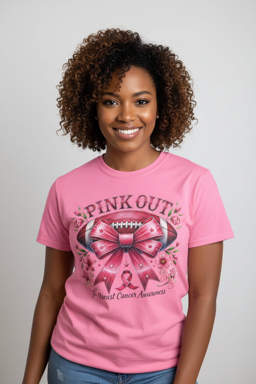 Pink Out For Breast Cancer Awareness Tee