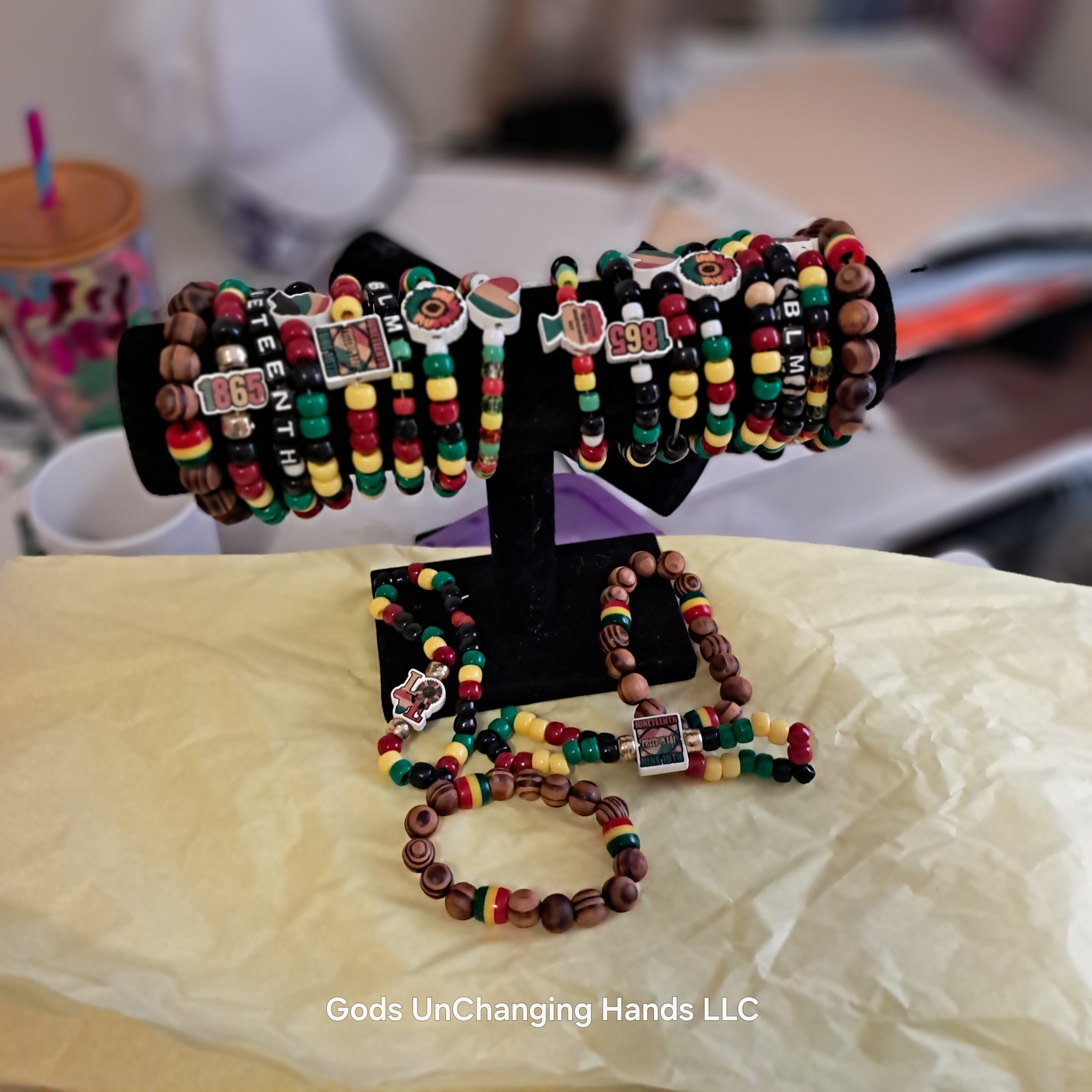 Juneteenth Beaded Bracelets
