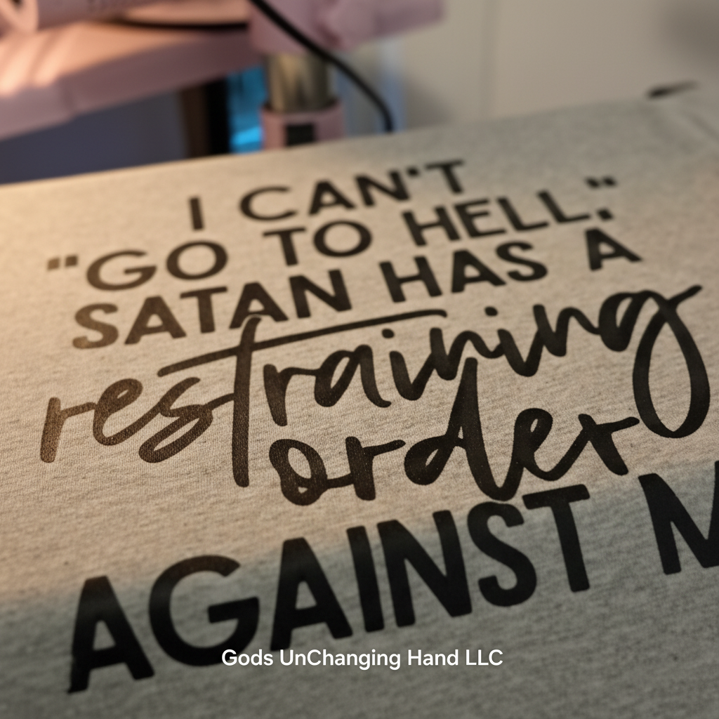 Satan Has A Restraining Order — Print Detail