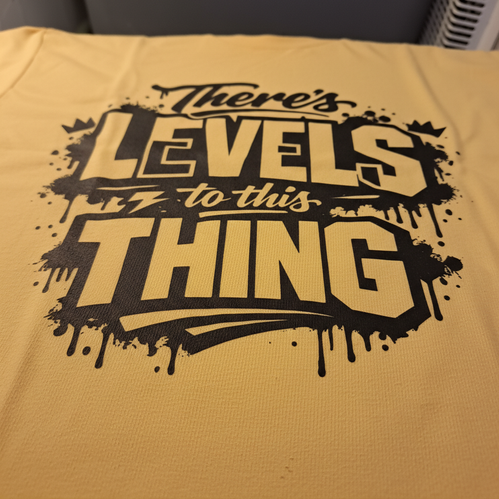 There's Levels to This Thing — Print Detail
